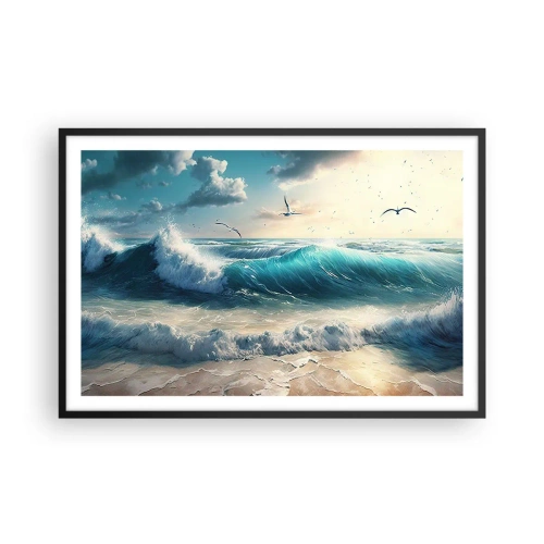 Affisch i svart ram - Ljuder endast för dig - 91x61 cm