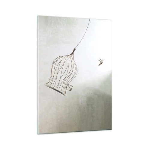 Glastavla - Bild på glas - I sitt esse - 50x70 cm