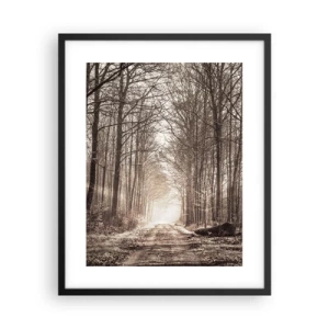 Affisch i svart ram - Skogens domkyrka - 40x50 cm