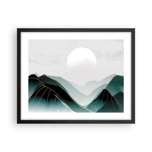 Affisch i svart ram - I fullt majestät - 50x40 cm