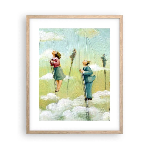 Affisch i ram av ljusek - Efter din dröm - 40x50 cm