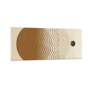 Glastavla - Bild på glas - Om geometriska figurers ursprung - 100x40 cm