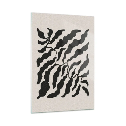 Glastavla - Bild på glas - Kvadratens natur - 50x70 cm
