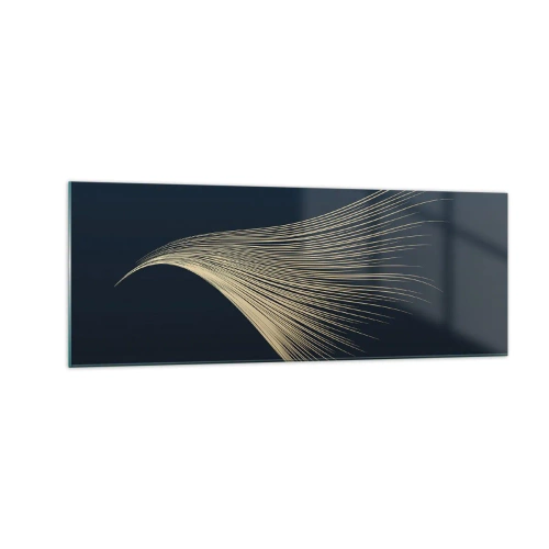Glastavla - Bild på glas - Som en ängels hårstrå - 140x50 cm