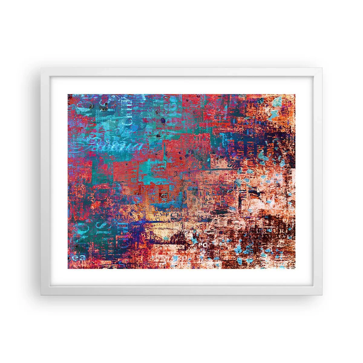 Affisch i vit ram - Minne och icke-minne - 50x40 cm