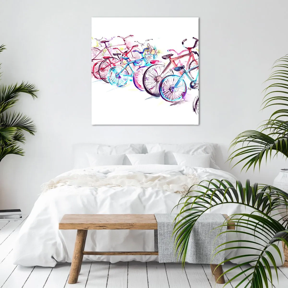 Canvastavla - Bild på duk - Antimotoklubbens träff - 30x30 cm