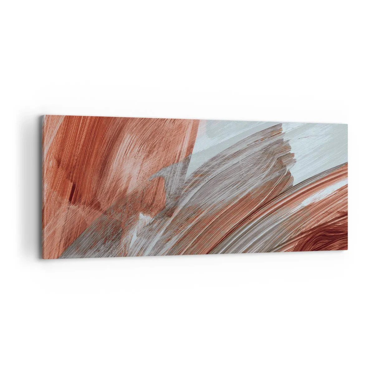Canvastavla - Bild på duk - Höst- och blåsig abstraktion - 100x40 cm