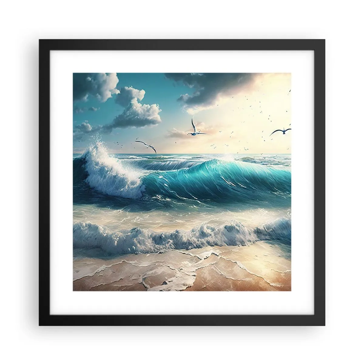 Affisch i svart ram - Ljuder endast för dig - 40x40 cm