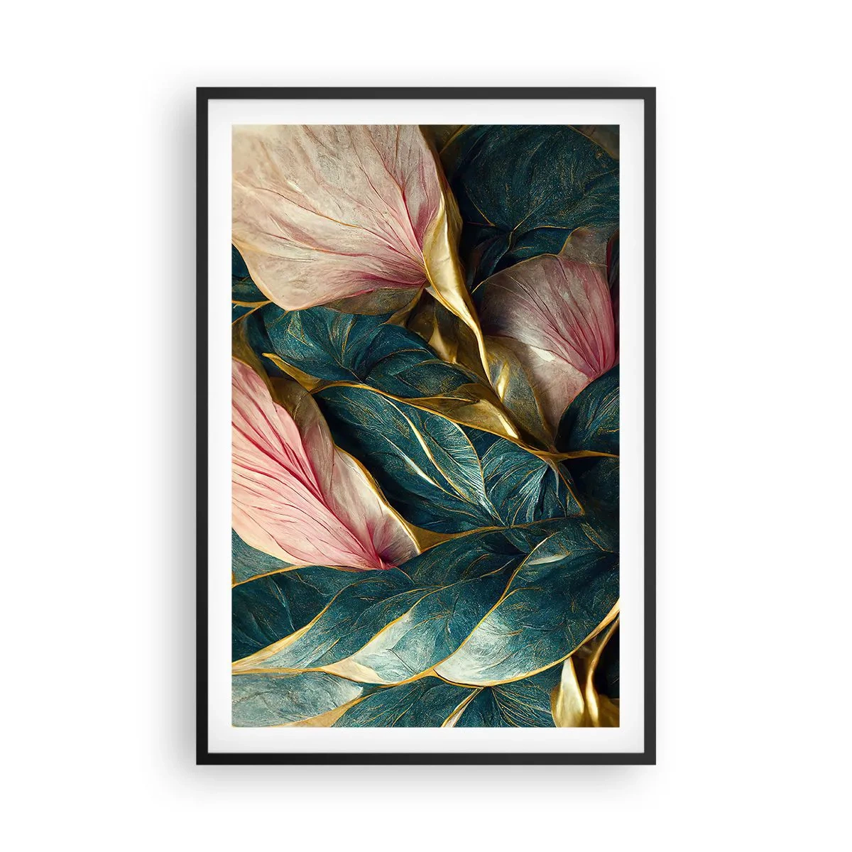 Affisch i svart ram - Naturlig elegans och stil - 61x91 cm