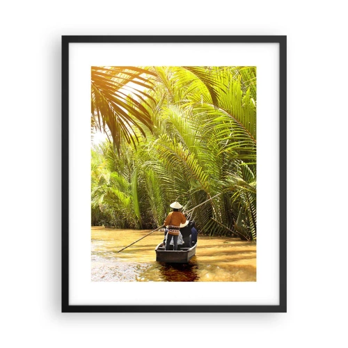Affisch i svart ram - Genom en palmravin - 40x50 cm