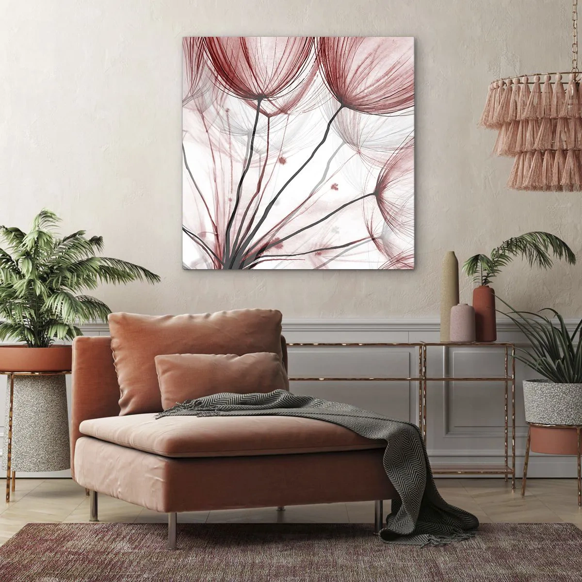 Canvastavla - Bild på duk - Före avresan - 60x60 cm