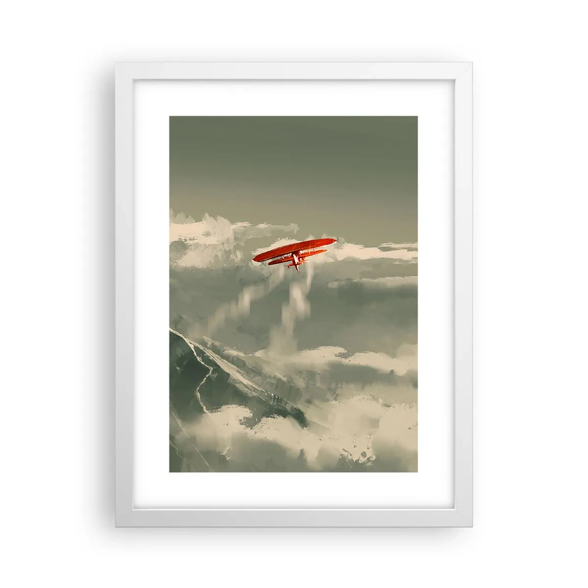 Affisch i vit ram - Orädd pionjär - 30x40 cm