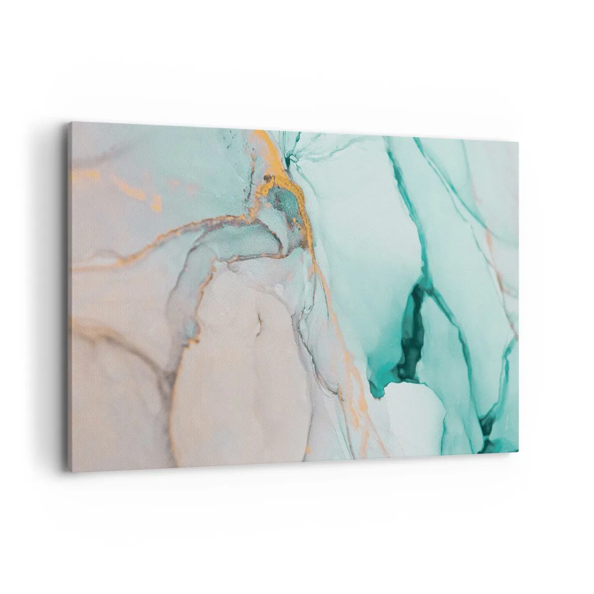 Canvastavla - Bild på duk - Formernas och färgernas dans - 120x80 cm