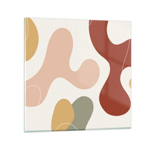 Glastavla - Bild på glas - Ornamental zig-zack? - 30x30 cm