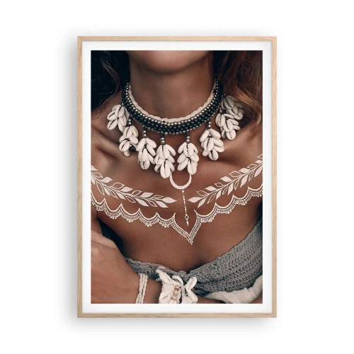 Affisch i ram av ljusek - Kvinnlighetens talismaner, ritualer - 70x100 cm