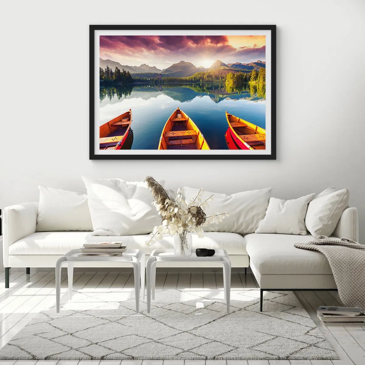 Affisch i svart ram - Ingenting mot naturen - 91x61 cm