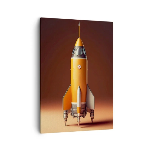 Canvastavla - Bild på duk - Det börjar med en dröm - 50x70 cm