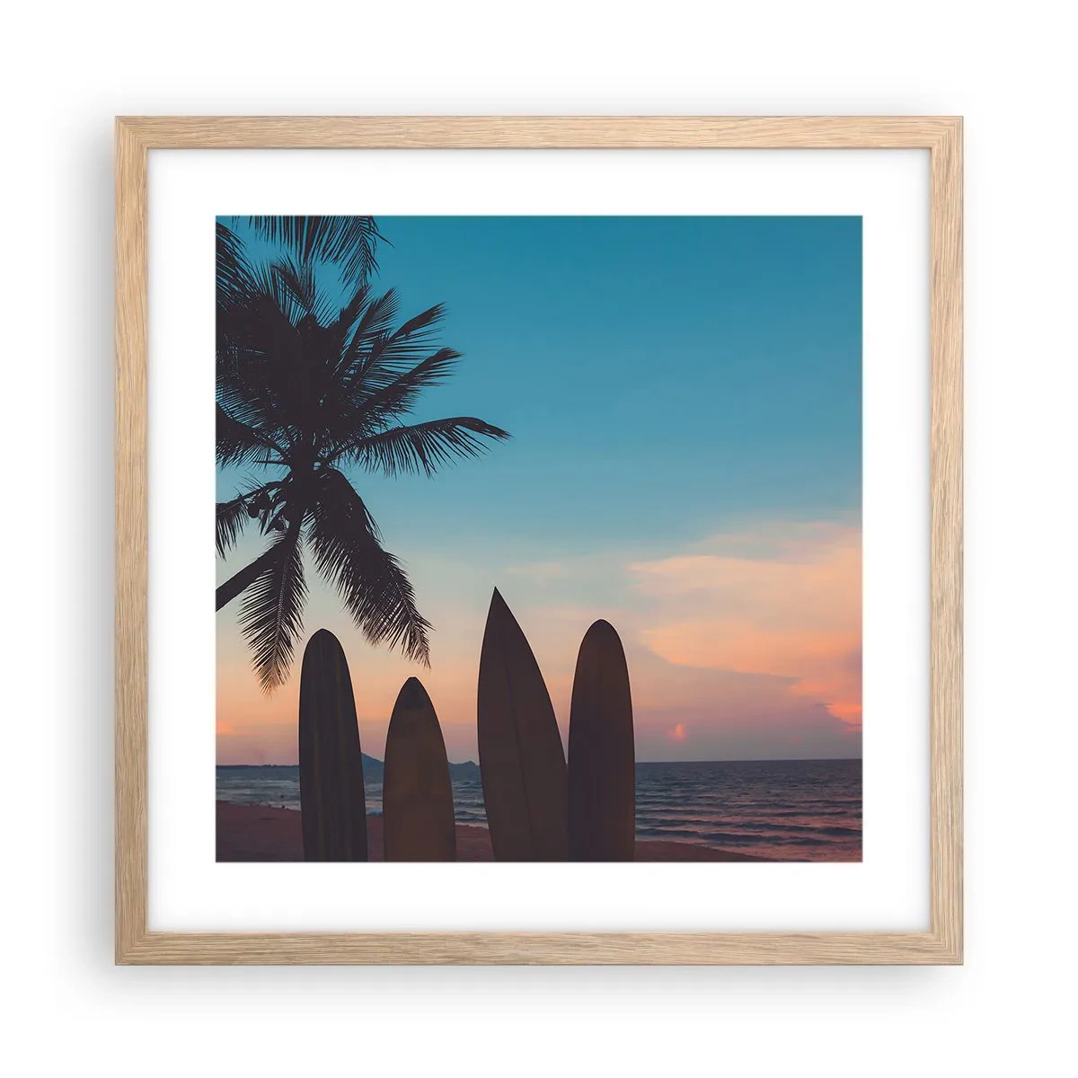 Affisch i ram av ljusek - Imorgon blir det också kul - 40x40 cm