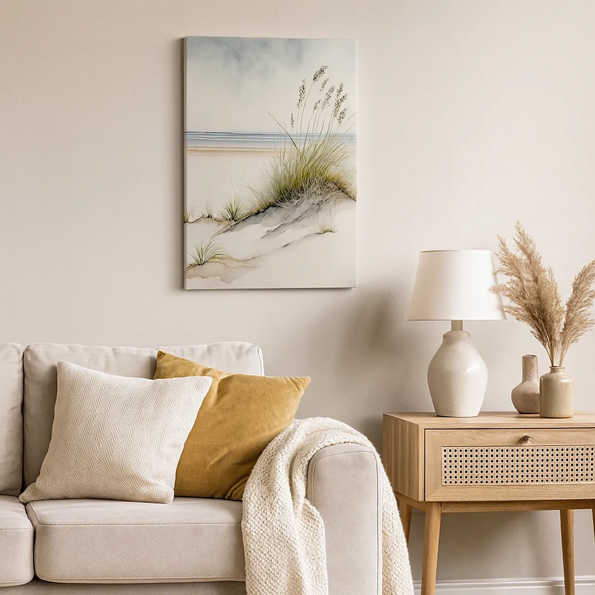 Canvastavla - Bild på duk - Smekta av vinden - 50x70 cm