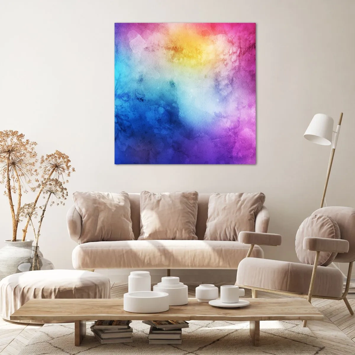 Canvastavla - Bild på duk - Nästan i sjunde himlen - 30x30 cm