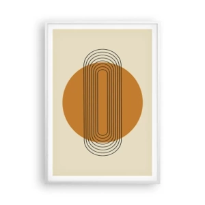 Affisch i vit ram - Perfekt plan - 70x100 cm