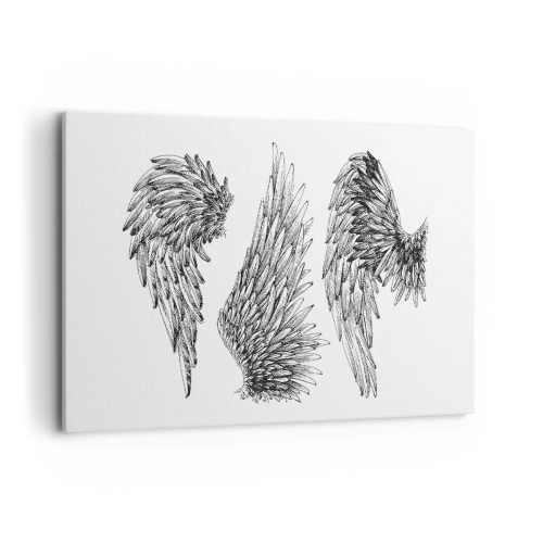 Canvastavla - Bild på duk - Du kan också bli ängel - 120x80 cm