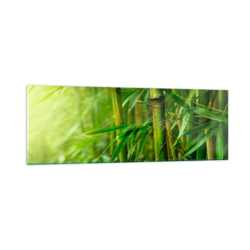 Glastavla - Bild på glas - Lär känna grönskan i sig - 90x30 cm