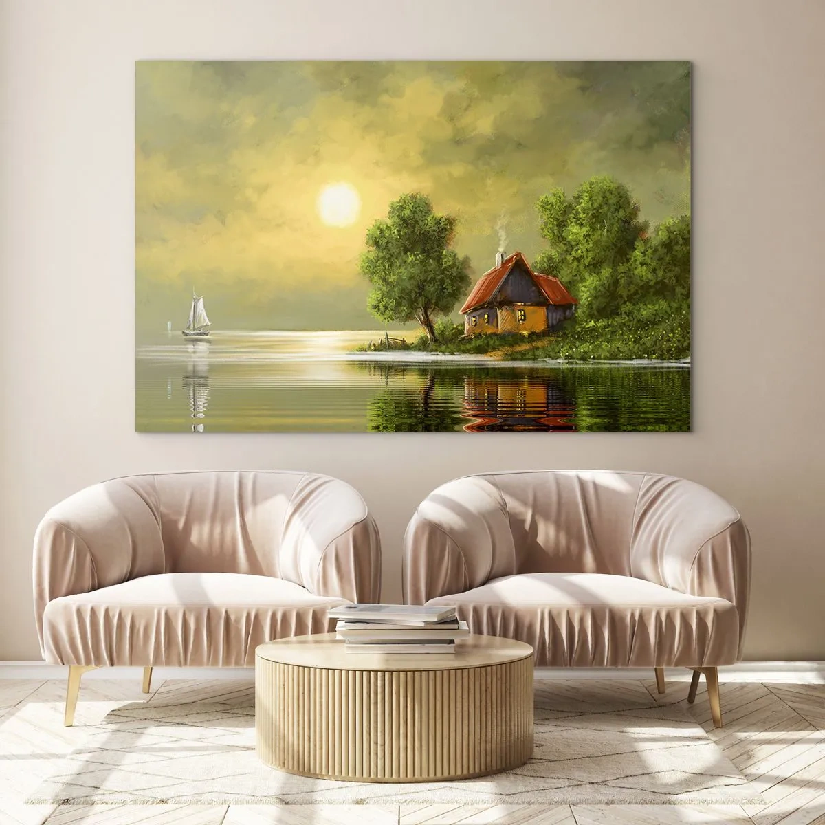Glastavla - Bild på glas - Vackert som från en bild - 100x70 cm