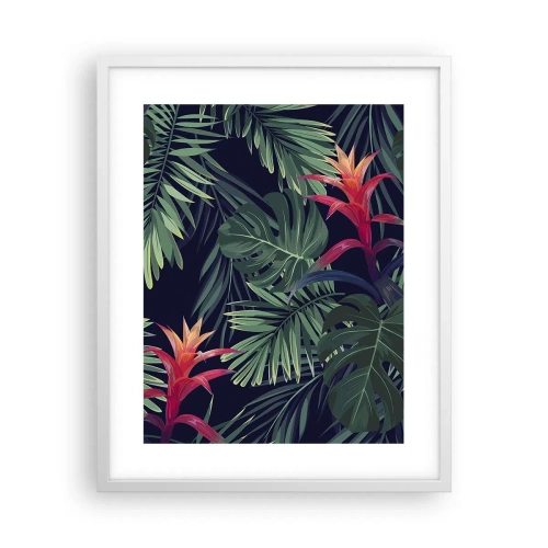 Affisch i vit ram - Brinna i grönskan - 40x50 cm