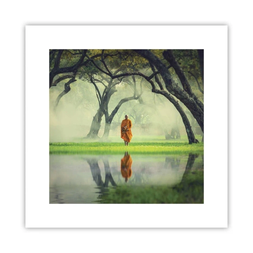 Affisch - På väg till upplysningen - 30x30 cm