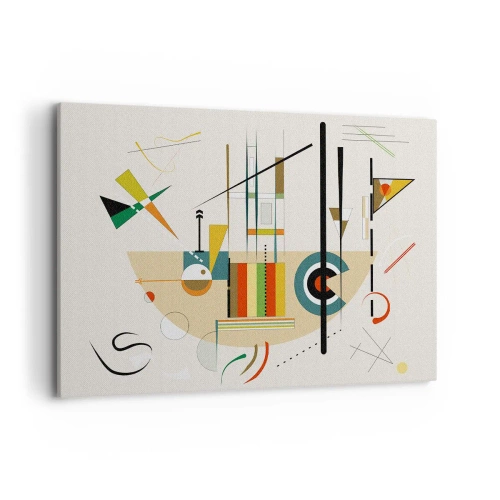 Canvastavla - Bild på duk - Så världen skrattar - 120x80 cm