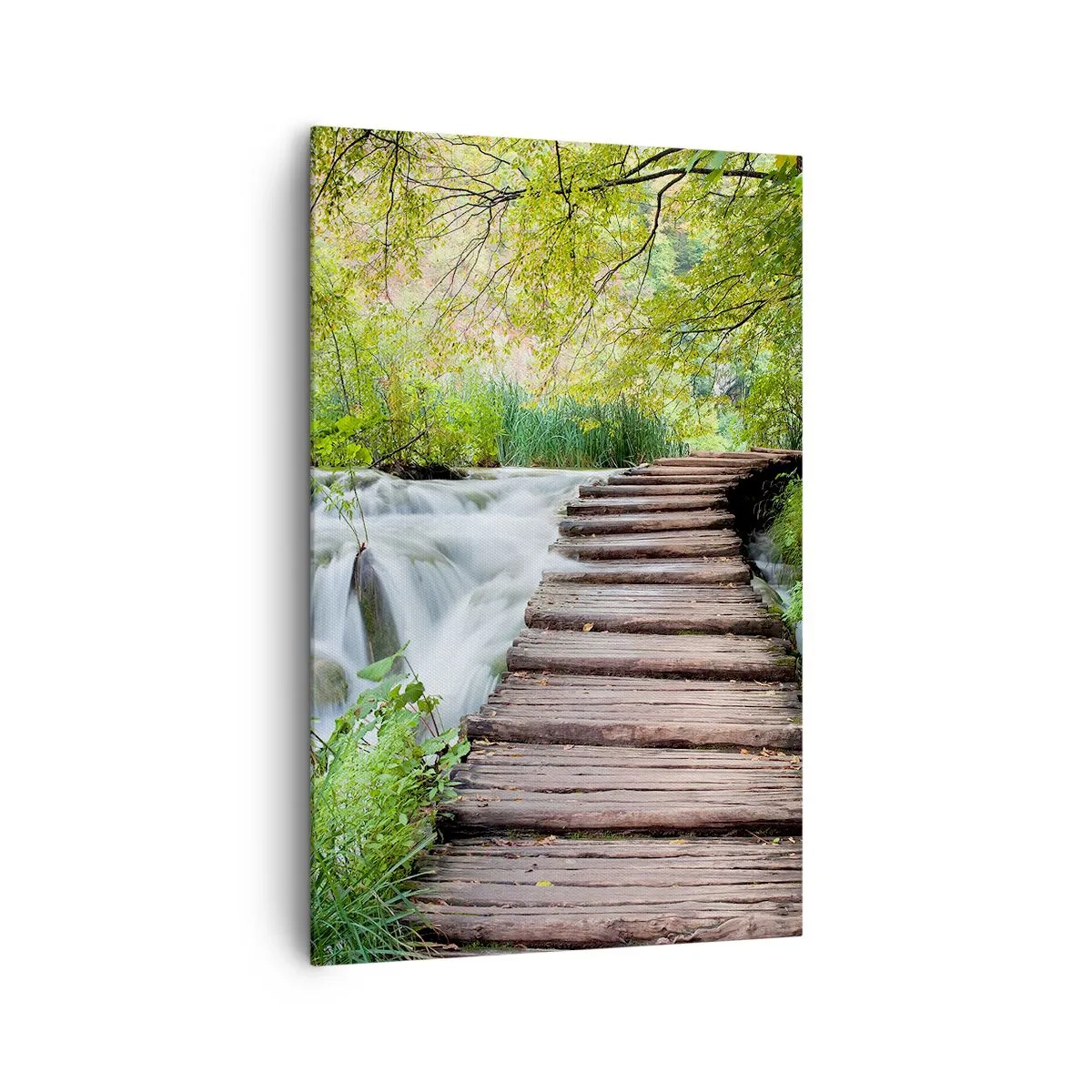 Canvastavla - Bild på duk - Inget lugnt vatten - 80x120 cm