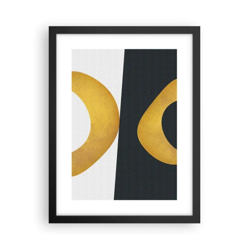 Affisch i svart ram - Öfr det första: guld - 30x40 cm