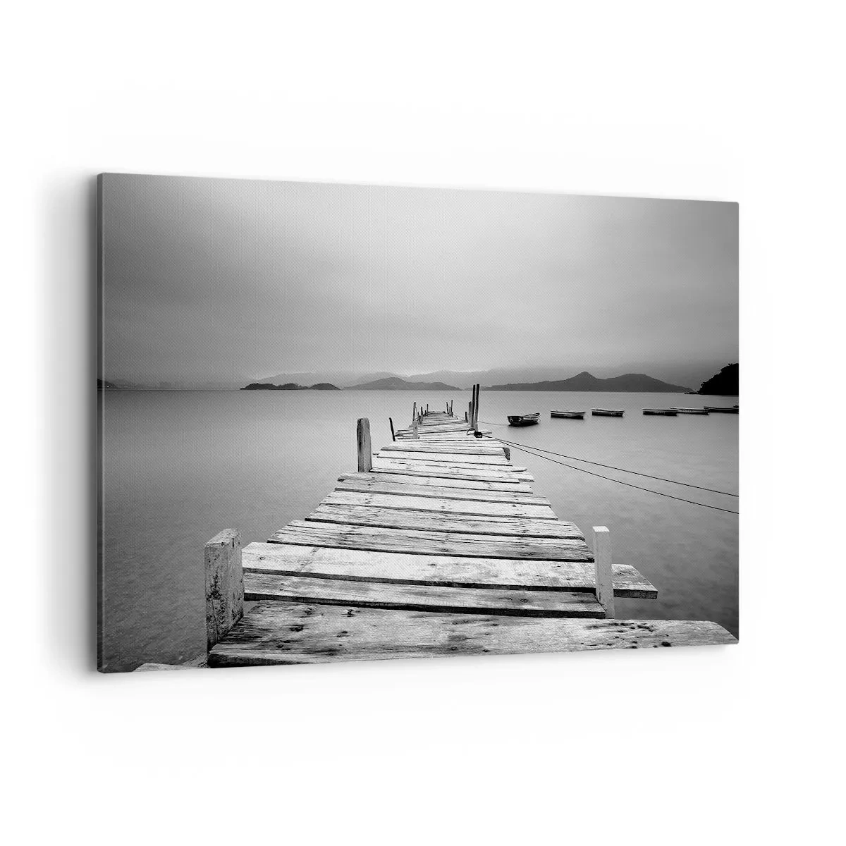 Canvastavla - Bild på duk - Bortom bergen och hav - 100x70 cm