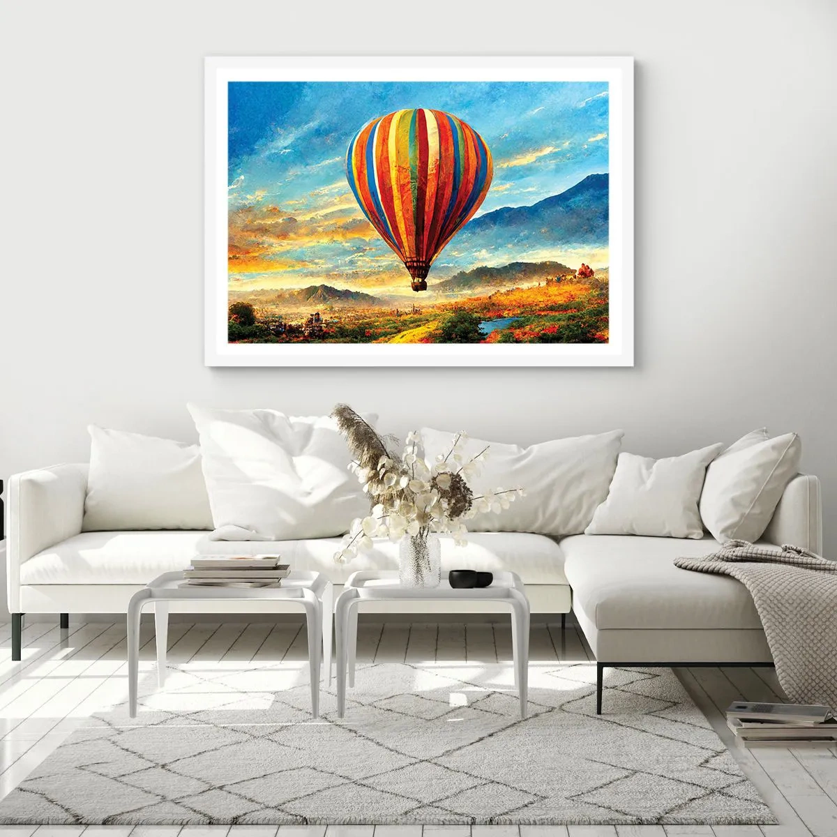 Affisch i vit ram - I tystnad ser man mer - 91x61 cm