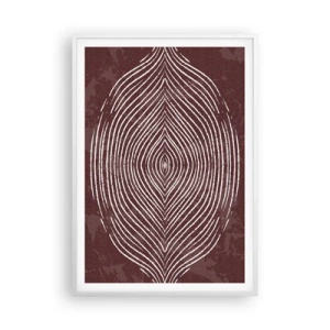 Affisch i vit ram - Rymden talar - 70x100 cm