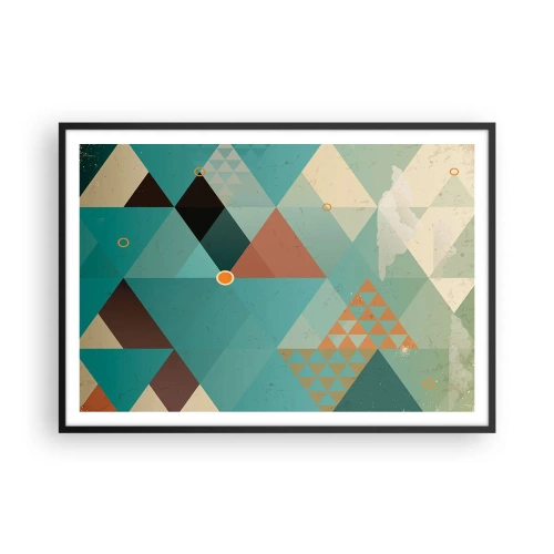 Affisch i svart ram - Mångfaldens enighet, enighetens mångfald - 100x70 cm