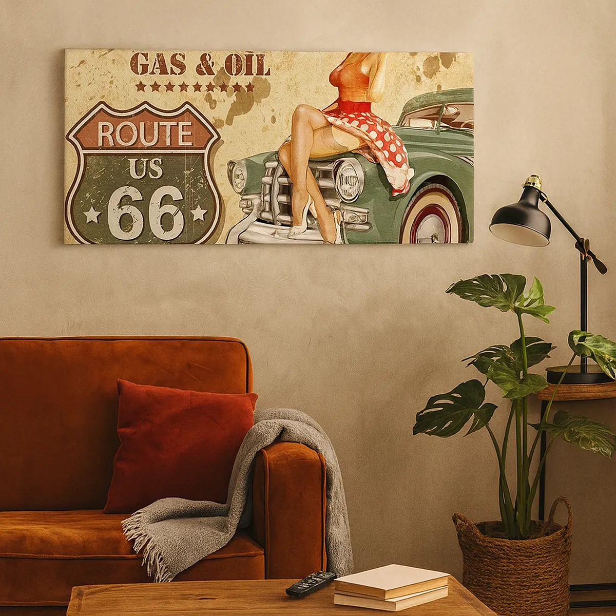 Canvastavla - Bild på duk - Underbara 40-talet - 30x30 cm