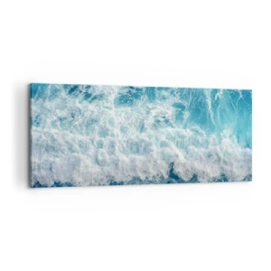 Canvastavla - Bild på duk - Glatt och hoppande - 100x40 cm