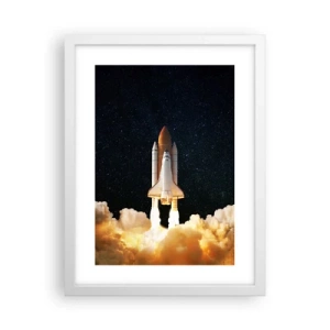 Affisch i vit ram - Ad astra! - 30x40 cm