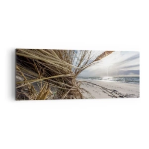 Canvastavla - Bild på duk - Elementens möte - 140x50 cm