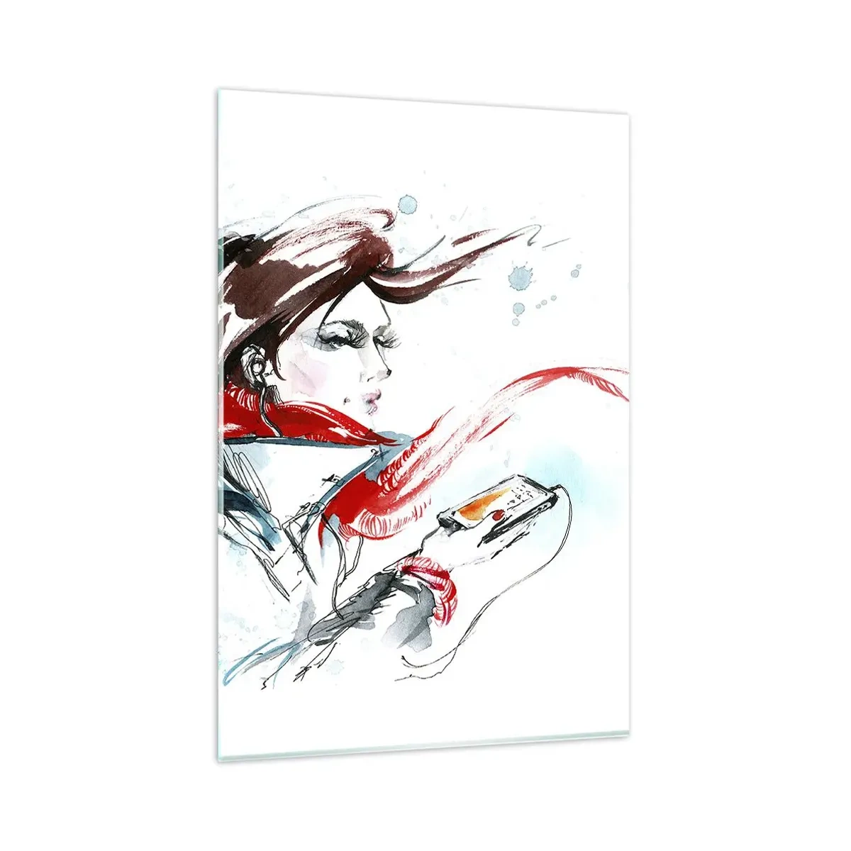 Glastavla - Bild på glas - Spel inuti mig - 80x120 cm