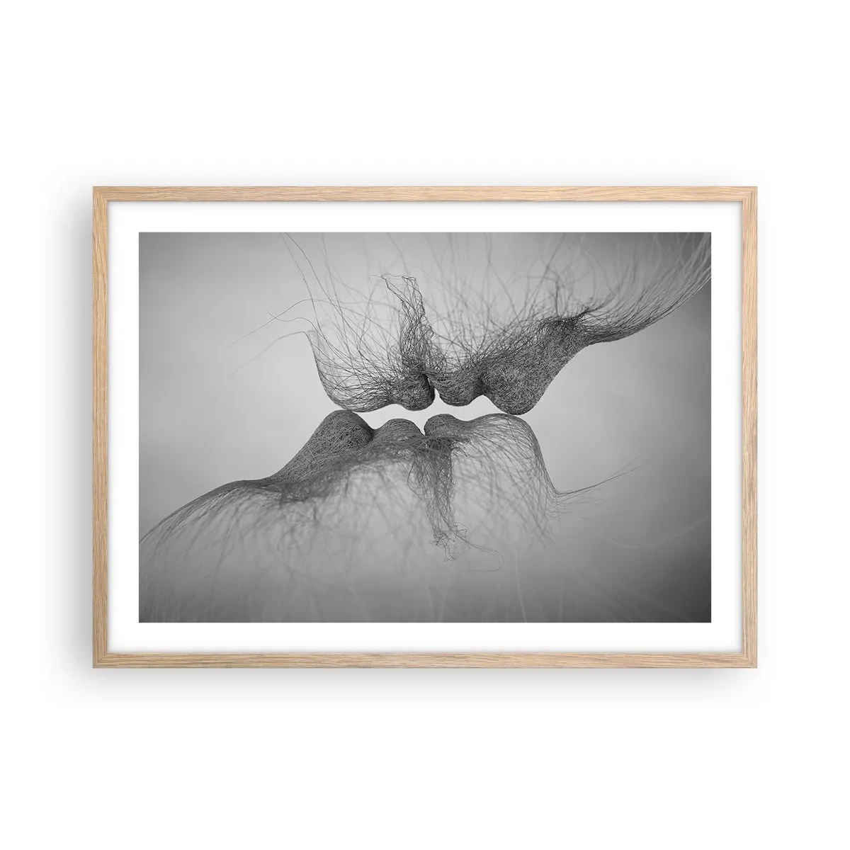 Affisch i ram av ljusek - Vindens kyss - 70x50 cm