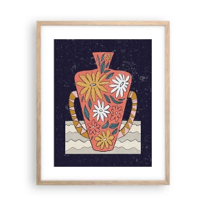 Affisch i ram av ljusek - Målad kanna - 40x50 cm