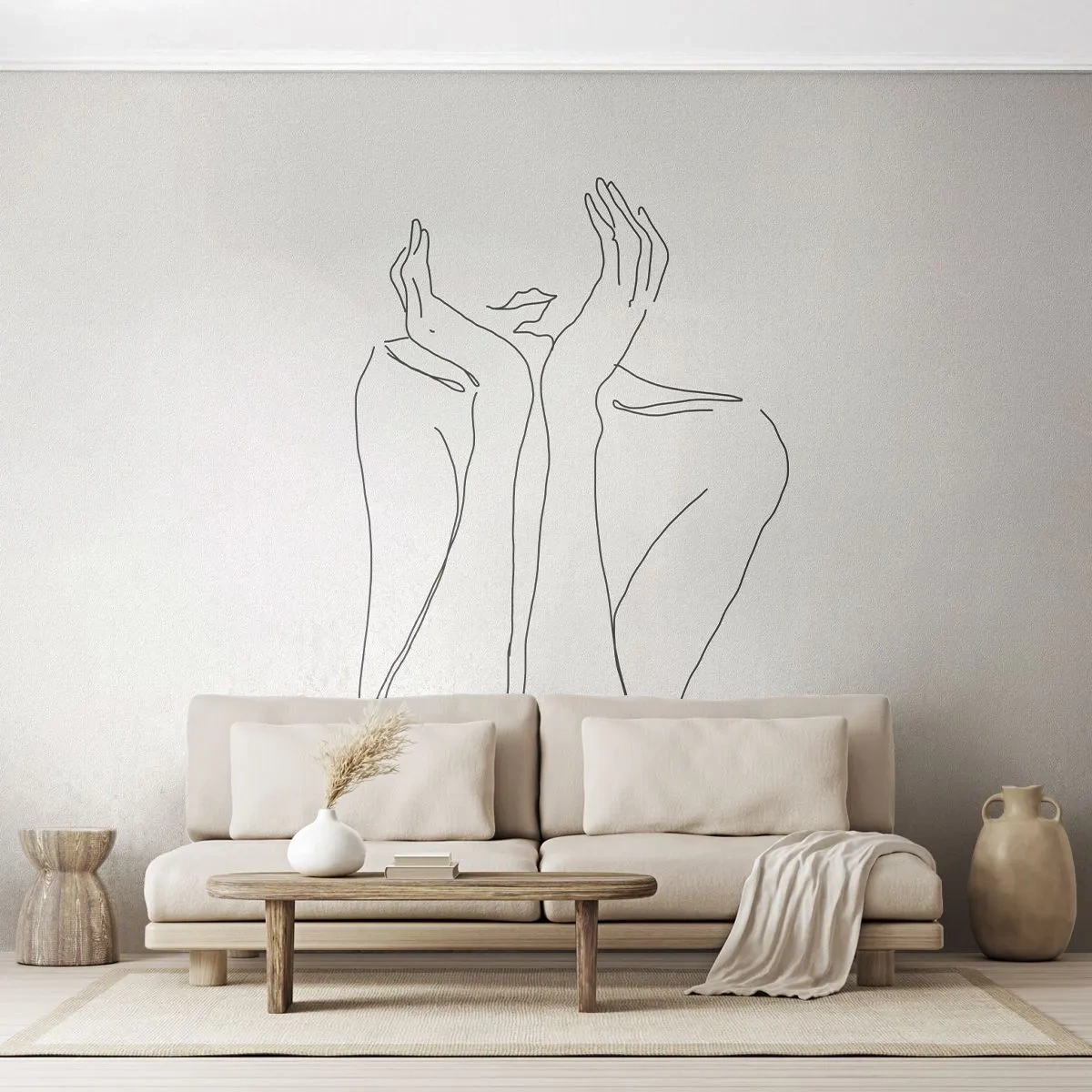 Fototapet Premium Canvas - Vad flickorna drömmer om - Kvinna, Grafik, Bit - 300x210 cm