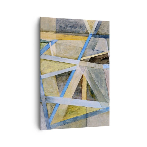 Canvastavla - Bild på duk - Rakt fram eller diagonalt? - 70x100 cm