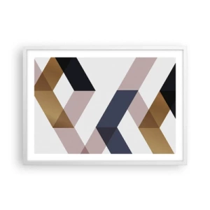 Affisch i vit ram - Plan och vinklar - 70x50 cm