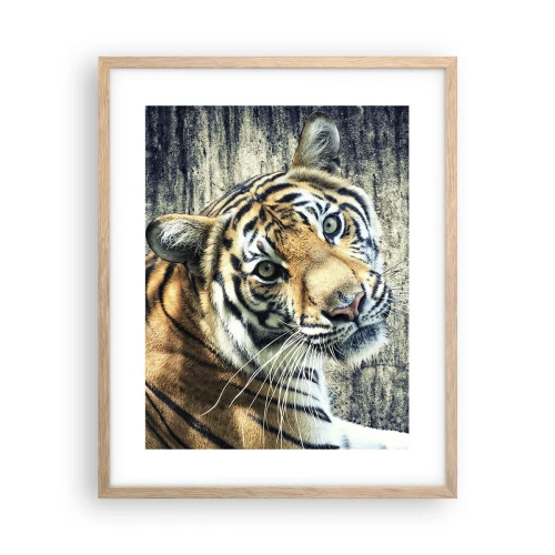 Affisch i ram av ljusek - Porträtt i ljusstrålar - 40x50 cm