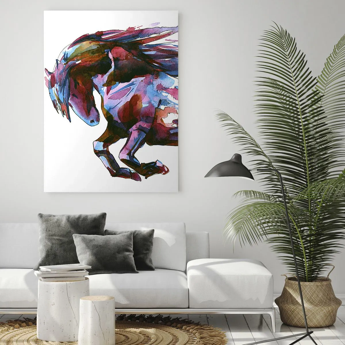 Glastavla - Bild på glas - I extas - 50x70 cm