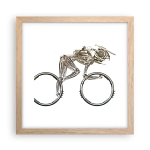 Affisch i ram av ljusek - Underbar maskin - 30x30 cm